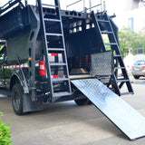 FORD VEHICLE WITH DOUBLE MOBILE ADJUSTABLE RAMPS