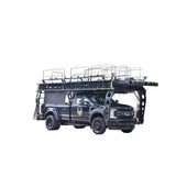 FORD VEHICLE WITH DOUBLE MOBILE ADJUSTABLE RAMPS